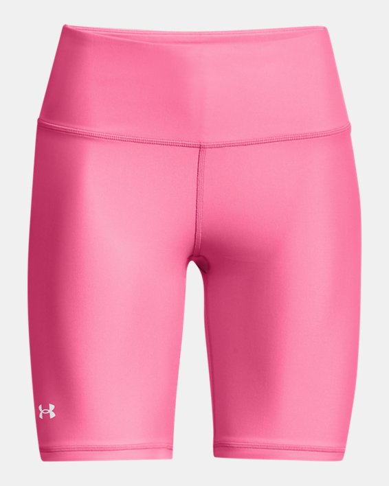 Women's HeatGear® Armour Bike Shorts, Pink, pdpMainDesktop image number 4